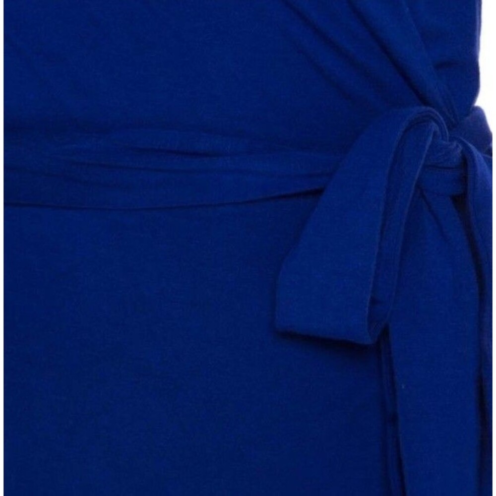Diane von Furstenberg New Julian Two Mini Cobalt Blue Wrap Dress Size 6 Iconic - Picture 3 of 16